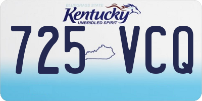 KY license plate 725VCQ