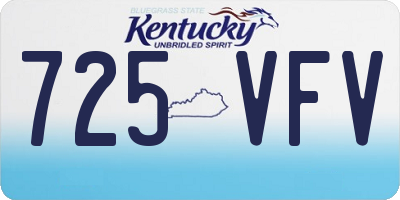 KY license plate 725VFV