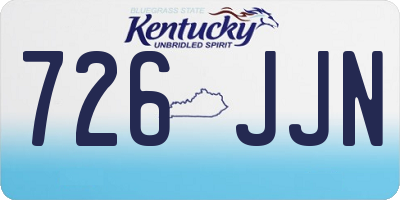 KY license plate 726JJN