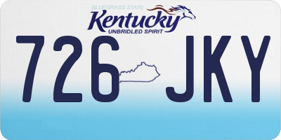 KY license plate 726JKY