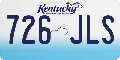 KY license plate 726JLS