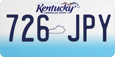 KY license plate 726JPY