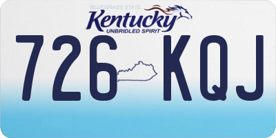 KY license plate 726KQJ