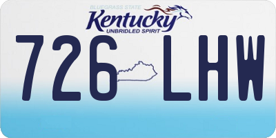 KY license plate 726LHW