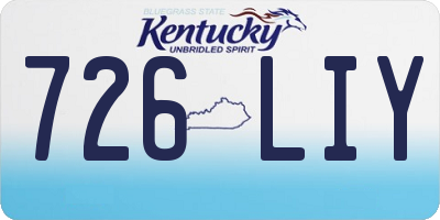 KY license plate 726LIY