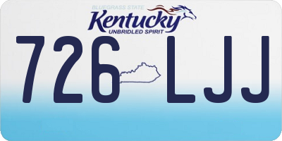 KY license plate 726LJJ