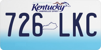 KY license plate 726LKC