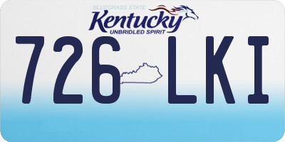 KY license plate 726LKI