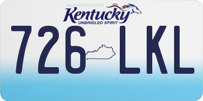 KY license plate 726LKL