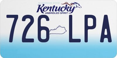 KY license plate 726LPA