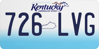 KY license plate 726LVG