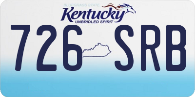 KY license plate 726SRB