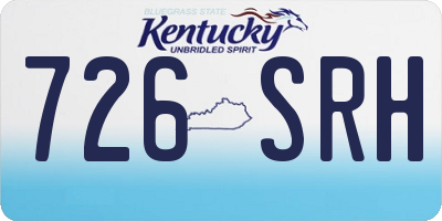 KY license plate 726SRH