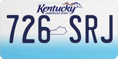 KY license plate 726SRJ