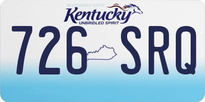 KY license plate 726SRQ