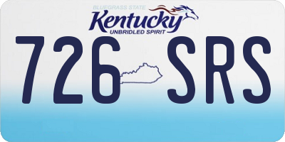 KY license plate 726SRS