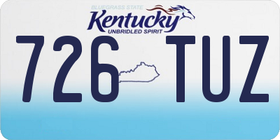KY license plate 726TUZ