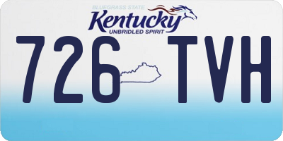 KY license plate 726TVH