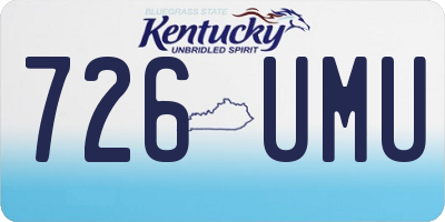 KY license plate 726UMU