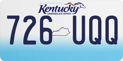 KY license plate 726UQQ