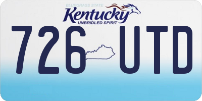 KY license plate 726UTD