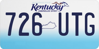 KY license plate 726UTG