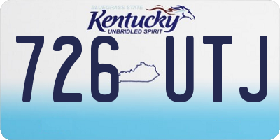 KY license plate 726UTJ