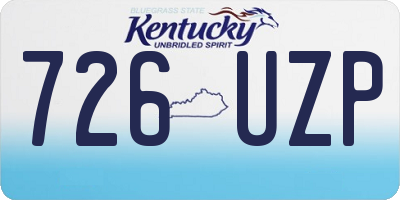 KY license plate 726UZP