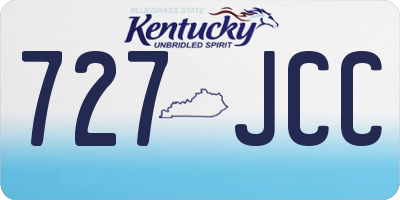 KY license plate 727JCC