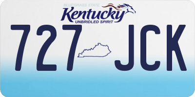 KY license plate 727JCK