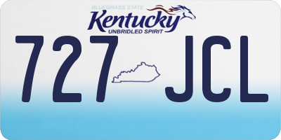 KY license plate 727JCL