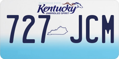 KY license plate 727JCM