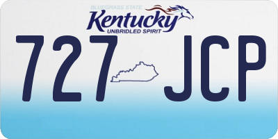 KY license plate 727JCP