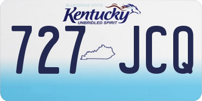 KY license plate 727JCQ