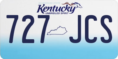 KY license plate 727JCS
