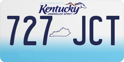 KY license plate 727JCT