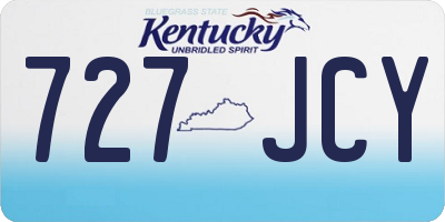 KY license plate 727JCY