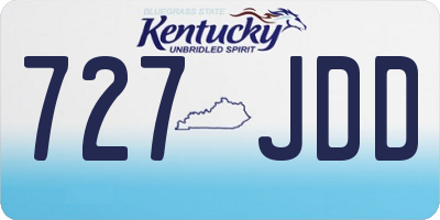 KY license plate 727JDD
