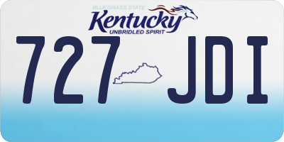 KY license plate 727JDI