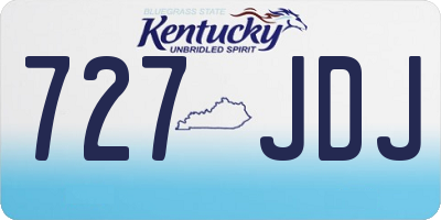 KY license plate 727JDJ