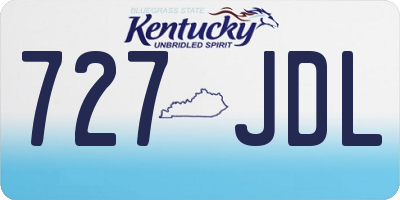KY license plate 727JDL