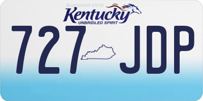 KY license plate 727JDP