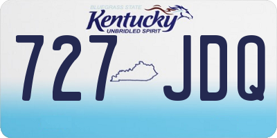 KY license plate 727JDQ