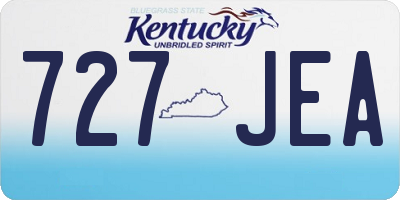 KY license plate 727JEA