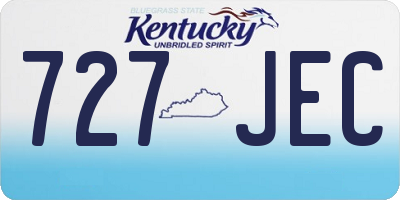 KY license plate 727JEC