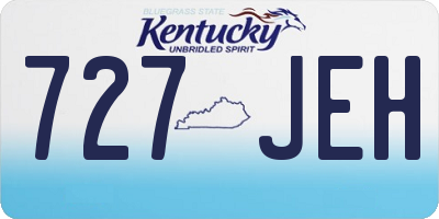 KY license plate 727JEH