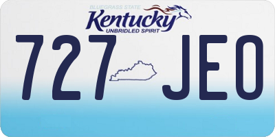 KY license plate 727JEO