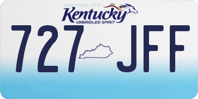 KY license plate 727JFF