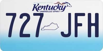 KY license plate 727JFH