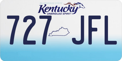 KY license plate 727JFL